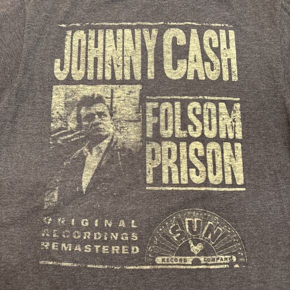 Vintage Official JOHNNY CASH ‘Fulsom Prison’ Sun Records Shirt M Memphis - Picture 2 of 6